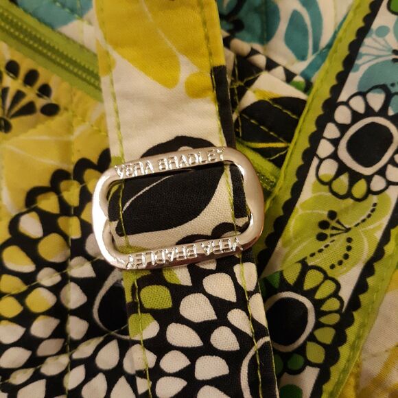 Vera Bradley Large Crossbody Hipster Bag Handbag Purse Color In Limes Up Limited - Picture 6 of 8
